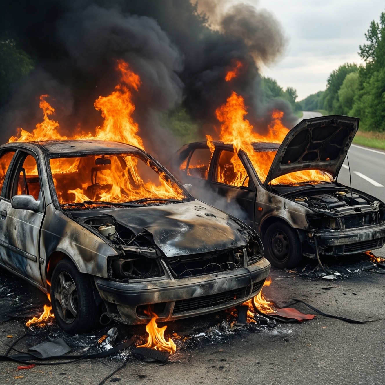 Неисправная электрика уничтожила два автомобиля в Костромской области за день Неисправная электрика уничтожила два автомобиля в Костромской области за день